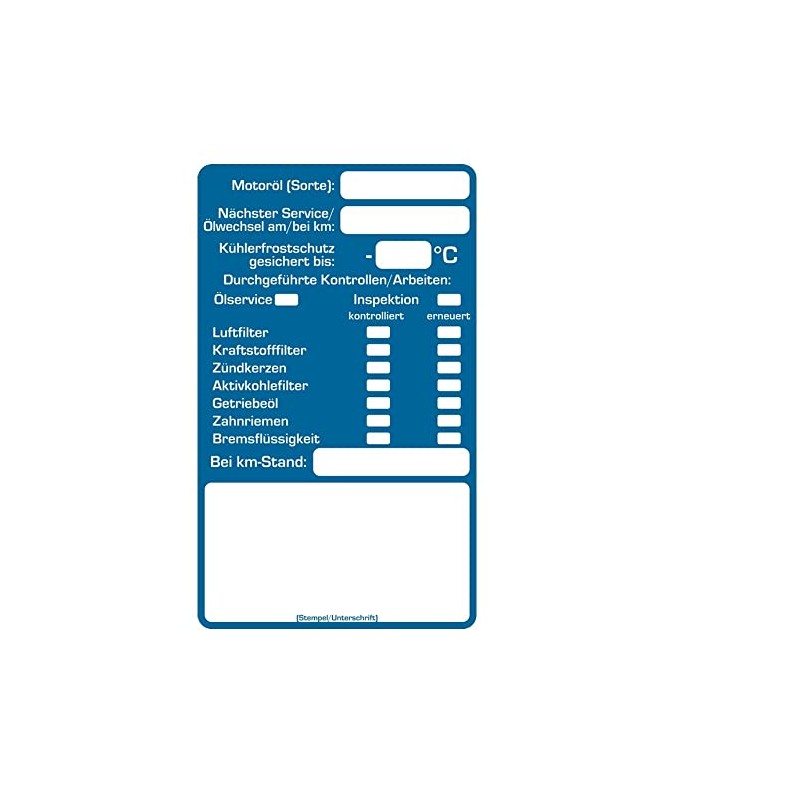 AUPROTEC Customer Service Sticker Workshop Service Sticker Selection: Pack of