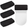Hoolerry 4 Pcs Toilet Tank Lid Cover Universal Back of