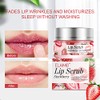 Lip Scrub, Exfoliator Moisturizer Lip Sugar Scrub Moisturizing Collagen Lip