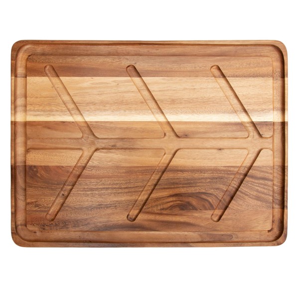 Villa Acacia Wood Carving Board for Meat, Extra Large 24 x 18 Inch Cutting Board