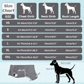 Hjumarayan Dog Bathrobe - Absorbent Bathrobe Dog Quick Drying Dog Bathrobe with Legs Adjustable Dog Bathrobe After a Bath, Swimming or Muddy Adventure, Grey M