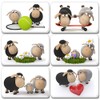 Merchandise for Fans Funny 3D Sheep Fridge Magnets 7 x
