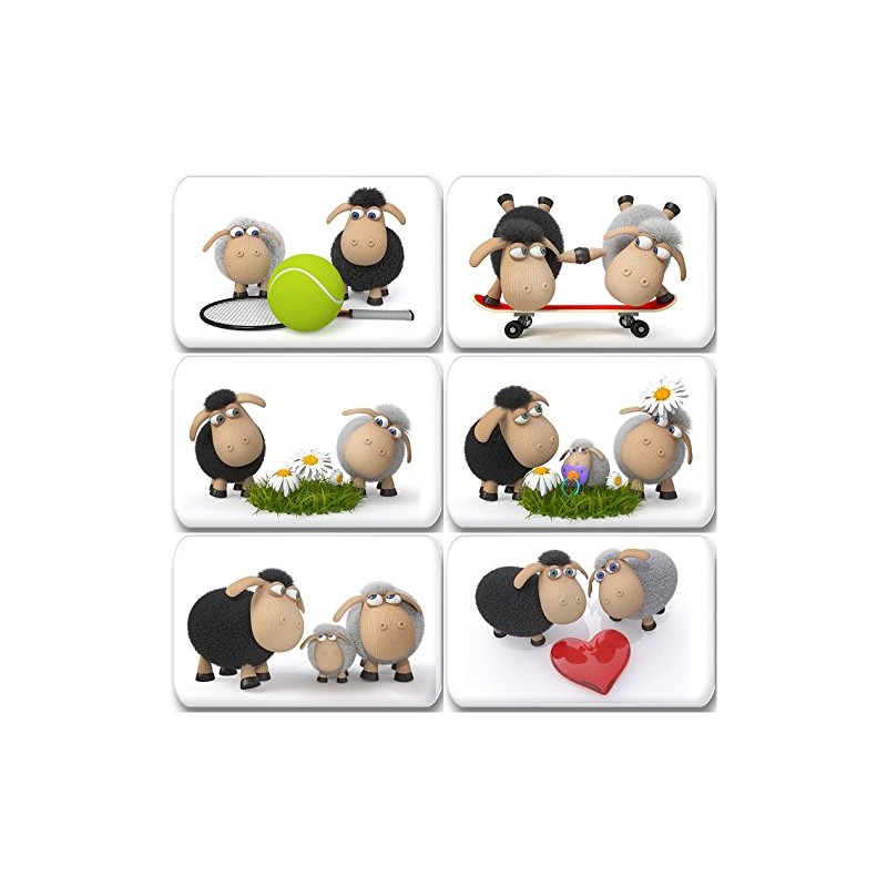 Merchandise for Fans Funny 3D Sheep Fridge Magnets 7 x