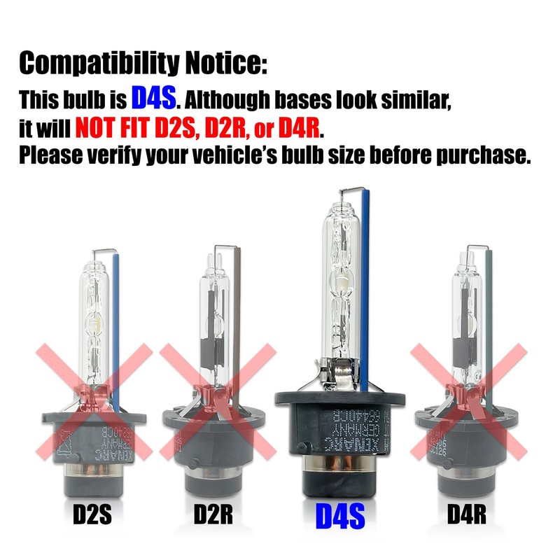 OSRAM Xenarc D4S Cool Blue HID Xenon Headlight Bulbs 66440CB