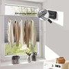 Retractable Clothesline - Heavy Duty 44lb 304 Stainless Lines,16.7ft Anti-Sag