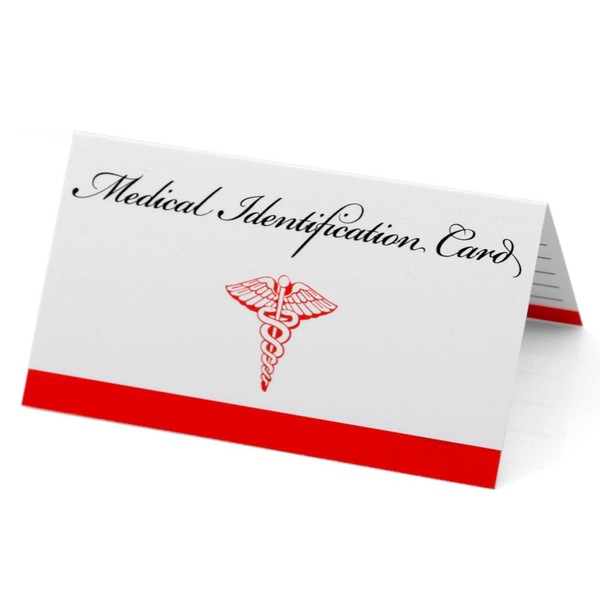 Medical ID Emergency Wallet Card