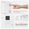 HVAC OV 6 x 6 Inch White Square ABS Plastic