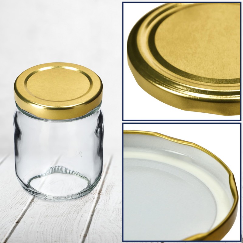 KADAX Screw Cap fi58mm Twist Off Lids Set Metal Replacement