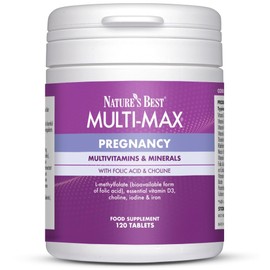Nature's Best Multi-Max Multivitamin for Pregnancy - Comprehensive Nutritional Support for Mums-to-Be - UK Made - 120 Tablets (2 Months' Supply)
