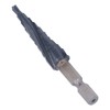 Spiral Grooved Step Drill Bit 4mm to 12mm Step 1/4in