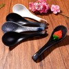 Cerficer Japanese Soup Spoon Set of 5 Asian Ceramic Ramen