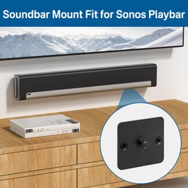 notiela Heavy-Duty Mount Bracket for Sonos Playbar Wall Mount Under TV Mounting Bracket for Sonos Playbar Mount - Simple and Easy to Install for Space Saving