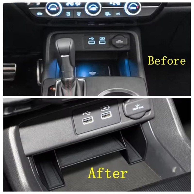 2pcs/set Compatible with Honda 11th Gen Civic 2022-2025 Multiple Compartments