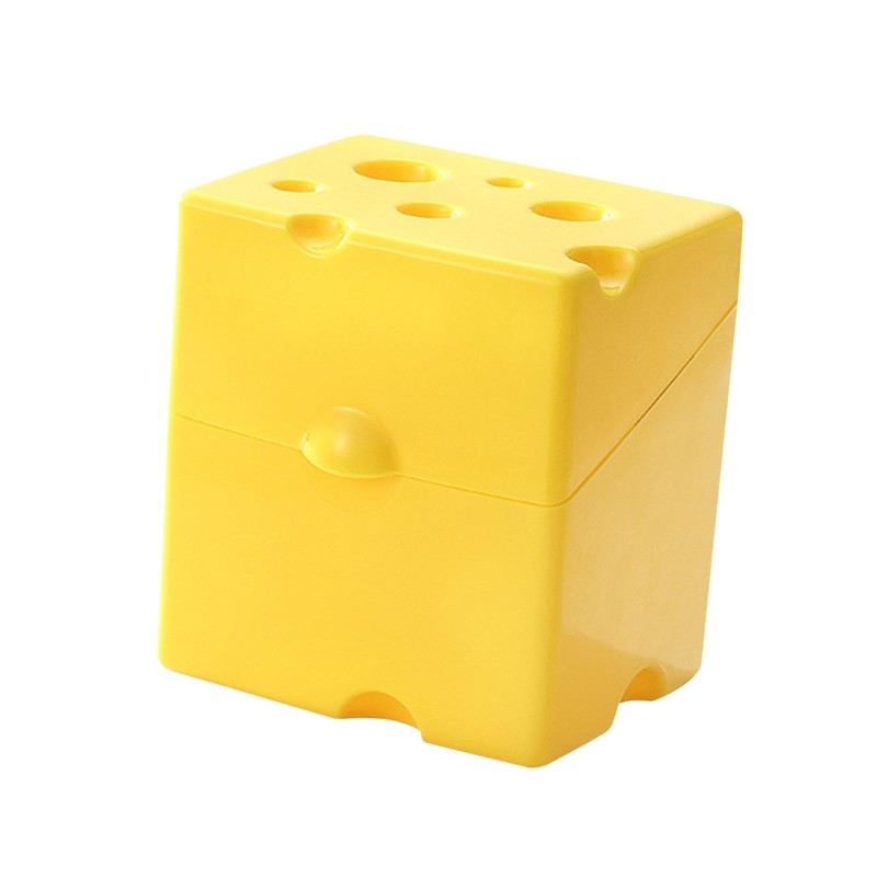 Contenedor de rebanadas de queso, caja de queso con tapa,