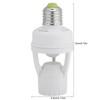 E27 LED Lamp Bulb Holder Light Switch Socket Adjustable Infrared