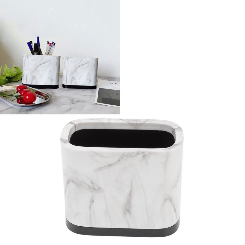 Marble Pattern Pen Holder Fashionable Minimalist Makeup Brush Holder Cup