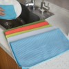 SINLAND 5 Color Assorted Microfiber Dish Cloth Kitchen Cloths Cleaning