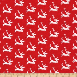 Kaufman How The Grinch Stole Christmas Dogs Red, Quilting Fabric by the Yard