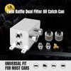 POSENG Universal Aluminum AN10 1.2L Twin Baffle Dual Filter Engine
