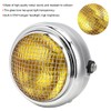 7in 55W Motorcycle Grill Headlight Vintage Style High/Low Beam Halogen