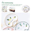 COLLBATH 1pc Dumpling Seasoning Dish Ceramics Snack Saucer Sauce Plate