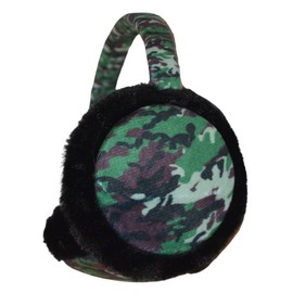 Camo Ear Muffs for Winter Men Women, Fuzzy Adult Earmuffs, Adjustable Winter Ear Warmer Headband