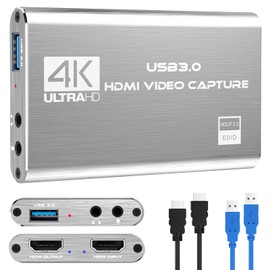Rybozen Game Capture Karte USB 3.0 Video Capture Card HD 1080P HDMI Videoaufnahme mit Live- Übertragungen Recorder Gerät Streaming Capture Card für Windows Linux OS X System