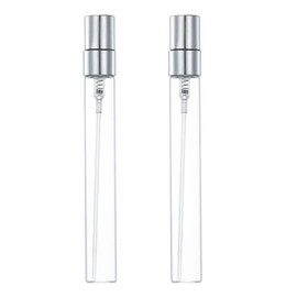 Mini Clear Glass Spray Bottle - Refillable Atomizer for Perfume, Essential Oils,Mouthwash,Travel, & Cleaning - Portable Fine Mist Atomizer,Transparent Cosmetic Container,Mini Girls Perfume Vials（10ml）