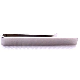 Ivy Design Tie Clip/Bar, Stainless Steel Silver Tone