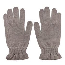 Hand Care "Takumi and Beauty" Silk Gloves, Rough Hands, UV Protection, Night-care Gloves, Made in Japan, nanosilkee x WAKISAKA GLOVES "Morning Moisturizing Gloves", Earth Gray, After Hand Cream