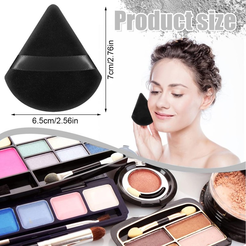 Pack of 4 Powder Puff Triangle Powder Puff Face Extral