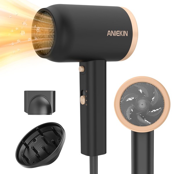 ANIEKIN Hair Dryer, 1875 Watts Fast Drying Blow Dryer with