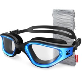 ZIONOR G1 Nava Super Anti-Fog Unisex Swim Goggles Mirror/Bright Smoke Lens