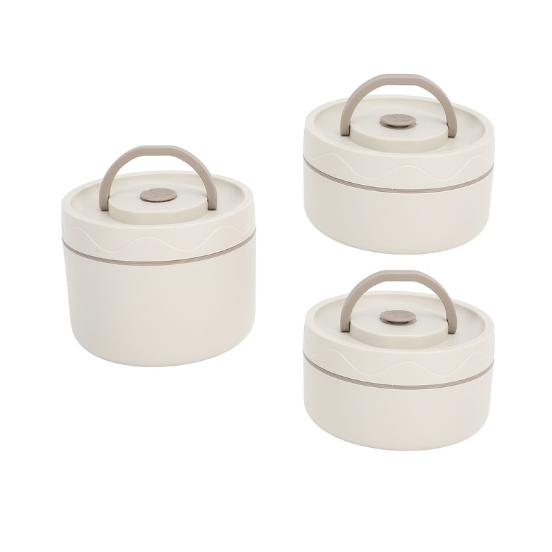 Insulated Lunch Container 304 Stainless Steel Leakproof Portable Round Thermal