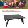 Portable Beach Table Aluminum Ultralight Folding Camping Table Compact Mini
