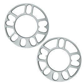 KITUREK 2PCS 5mm Universal Wheel Spacer, Wheel Spacer for 4 Lug and 5 Lug, PCD 100mm to 120mm, Fit for 4X100, 4X114.3, 5x105, 5x108, 5X112, 5x115, 5X114.3, 5x120 Bolt Pattern (5mm)