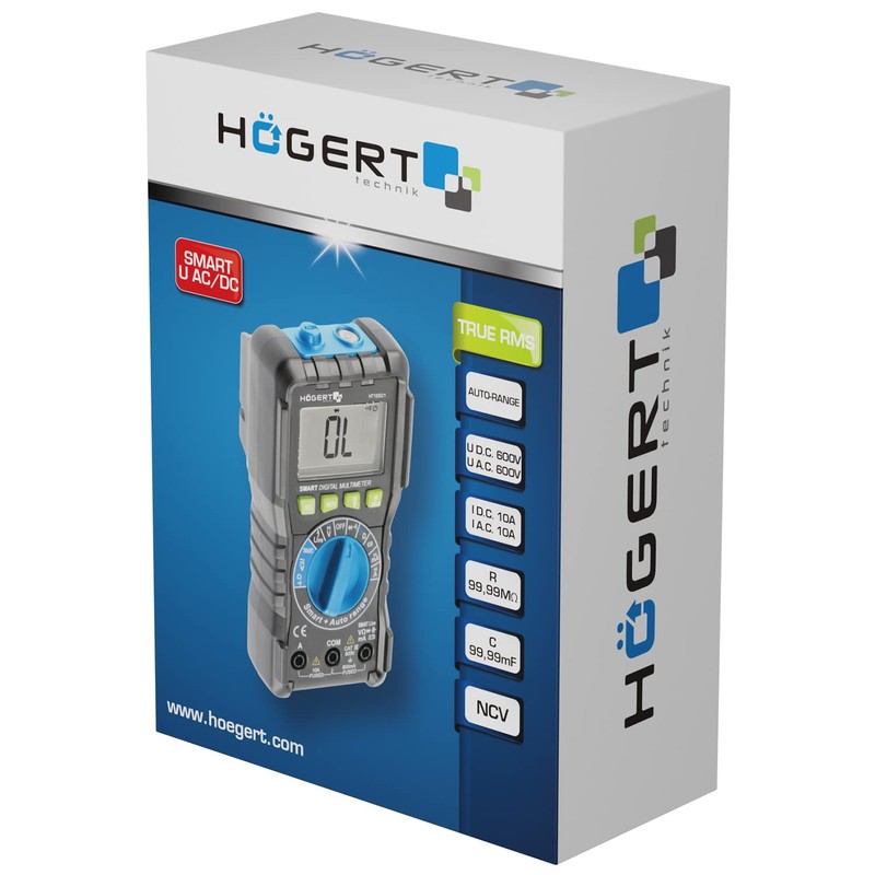 Digital Multimeter Högert NCV AC/DC Voltmeter Ohmmeter Widerstandskapazität Frequanec Zählungen
