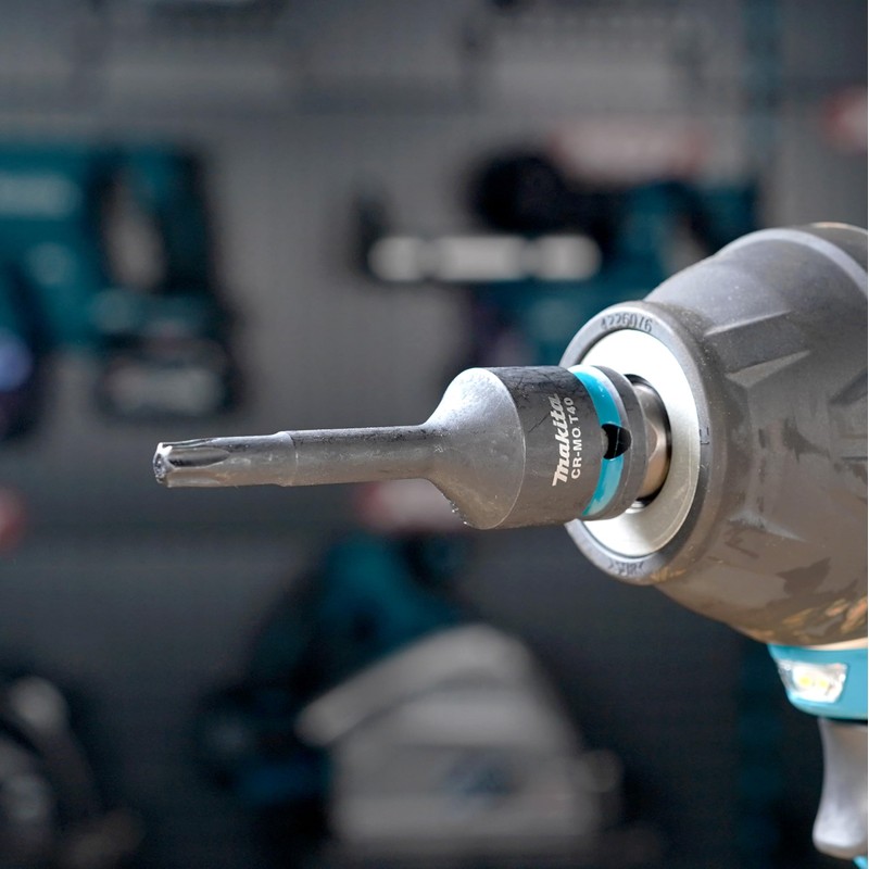 Makita E-19819 Impact Black T-Impact Socket 1/2" T40, Chrome Molybdenum,