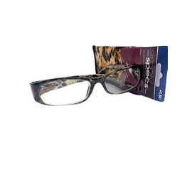 Foster Grant Simply Specs reading glasses Syriah brown animal print 1.50