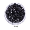 500pcs Silicone Lined Micro Links Rings Beads Hair Feather Extensions