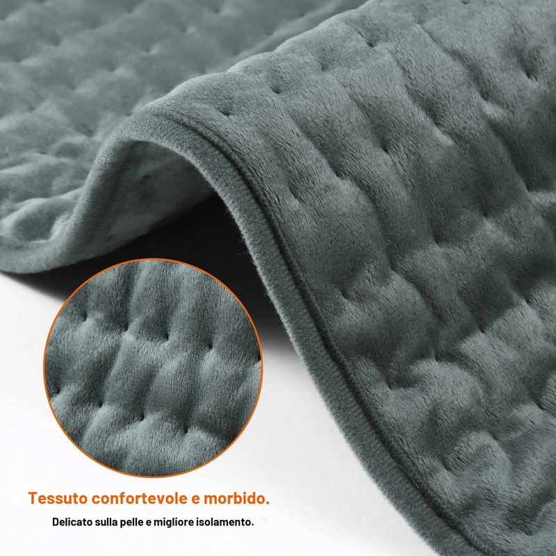 Termoforo Elettrico OneAmg 126x30cm Termoforo Lombare con 6 Livelli di
