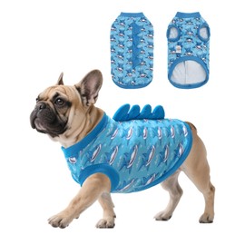CuteBone Dinosaur Costume Dog Shirt, Stretchy Velvet T-Shirt Clothes for Small Dogs, Soft & Breathable Pet Tee Outfit Cat Apparel for Daily Wear, Cozy Pullover Design Puppy Fashion COSBX04S