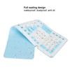 Foldable Silicone Keyboard 106 Keys Waterproof Dustproof Foldable USB Wired