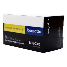Borgatta Bolsa Para Esterilizar Autosellable 5.7x10 Cm C/100 Piezas