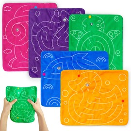 5 PCS Marble Maze Mat Sensory Fidget Stress Relief Toys Sensory Mat Sensory Toys for Autism Kids Adults Teens School Classroom Home- Reduce Stress, Anxiety and Improve Focus