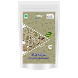 YAMKAY Strychnos Nux Vomica Whole– 300 GM Etti Kottai for Traditional Remedies & Herbal Uses 10.58 OZ
