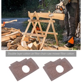 OTOTEC 2Pcs Air Filter Replacement Compatible with Stihl MS170 MS180 017 018 Lawn Mower Filter Pads Double-layer Cotton Air Filters 90x65mm White