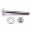 1/4-20 x 3" Stainless Steel Carriage Bolts with Hex Nuts