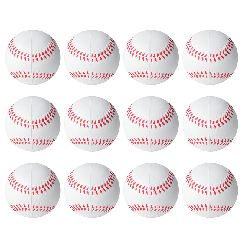 12PCS 6.3CM Children Playground Full Core Soft EVA Elastic Ball