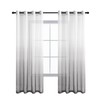 DWCN Gradient Voile Curtain Grey Net Curtains for Windows Sheer